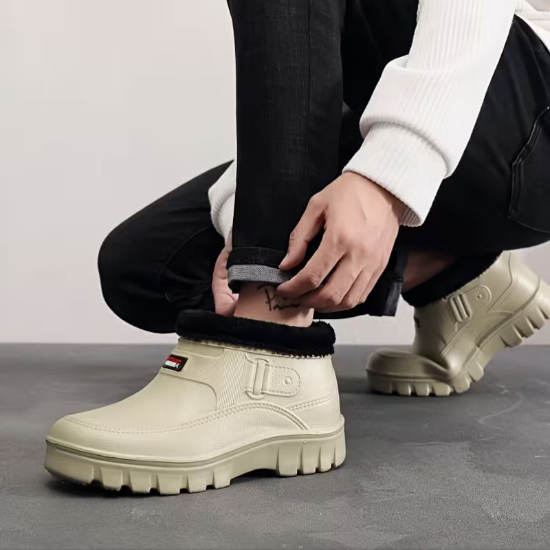 Unisex Plush-Lined Chunky Winter Boots