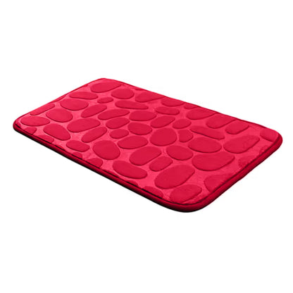 Cobblestone Embossed Bathroom Mat