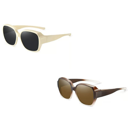 Polarised Round Cat-Eye Sunglasses