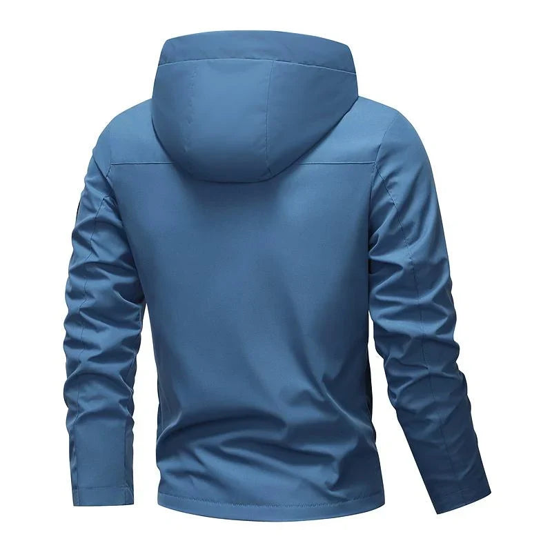 Men's Lightweight Drawstring Hooded Jacket