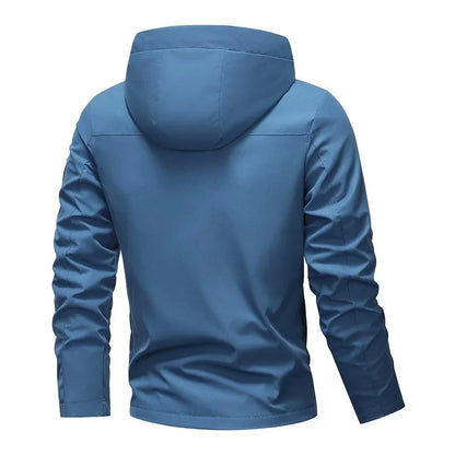 Men's Lightweight Drawstring Hooded Jacket
