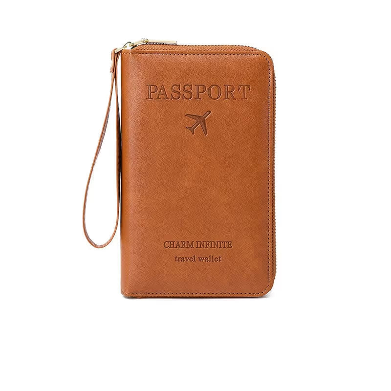Multi Compartment Travel Passport Wallet