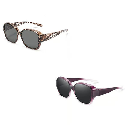 Polarised Round Cat-Eye Sunglasses
