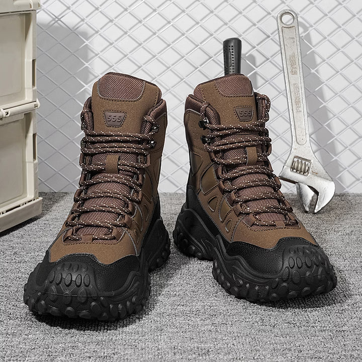 Men's Rugged High-Top Hiking Boots