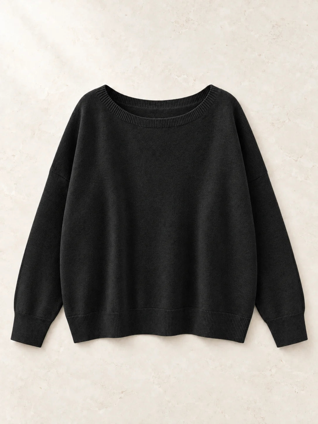 Women's Relaxed Round Neck Knit Jumper
