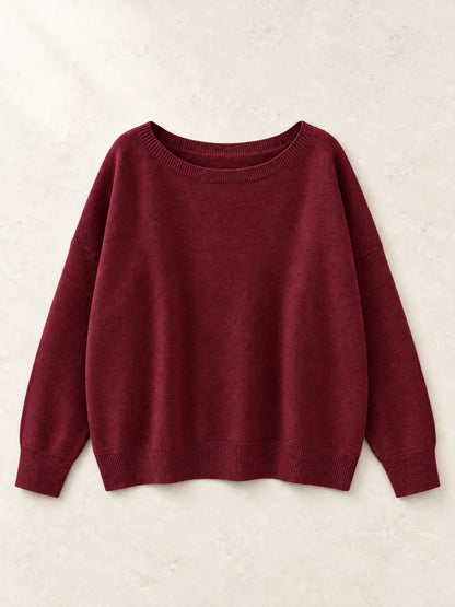 Women's Relaxed Round Neck Knit Jumper