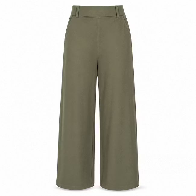 Women's High-Waisted Wide-Leg Tailored Trousers