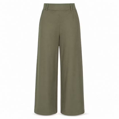 Women's High-Waisted Wide-Leg Tailored Trousers