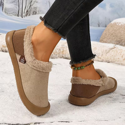 Women's Plush Trim Winter Slippers