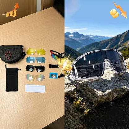 Photochromic Polarised Sports Sunglasses