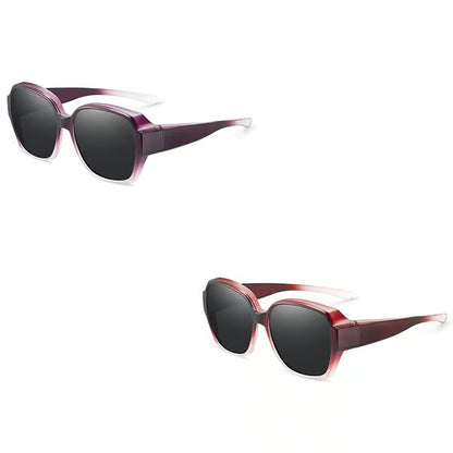Polarised Round Cat-Eye Sunglasses