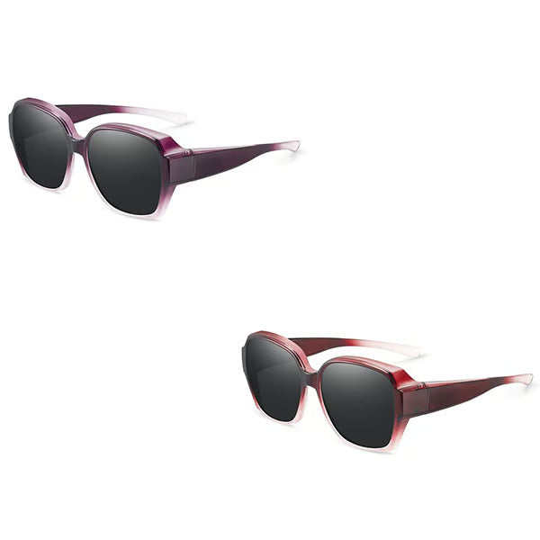Polarised Round Cat-Eye Sunglasses