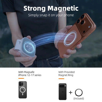 Magnetic 360° Selfie Light & Makeup Mirror