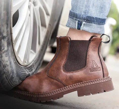 Men's Steel Toe Pull-On Work Boots