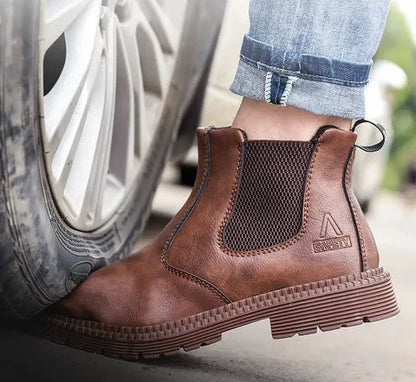 Men's Steel Toe Pull-On Work Boots
