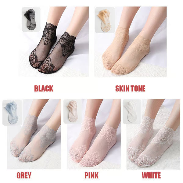 Women's Floral Lace Ankle Socks