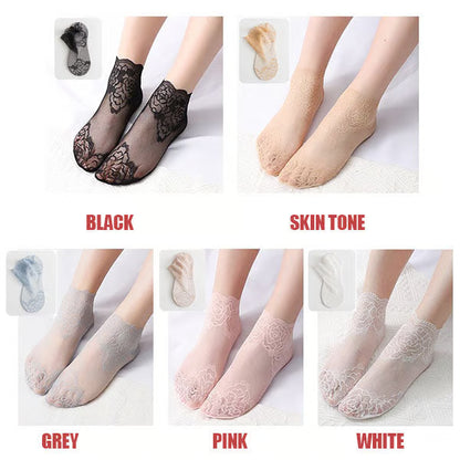 Women's Floral Lace Ankle Socks