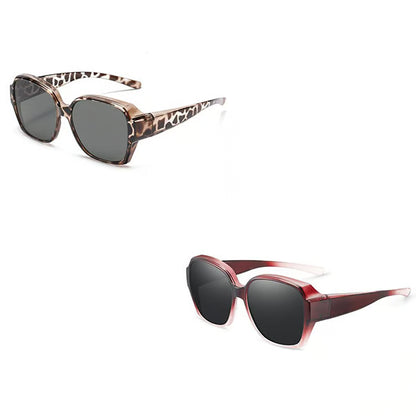 Polarised Round Cat-Eye Sunglasses