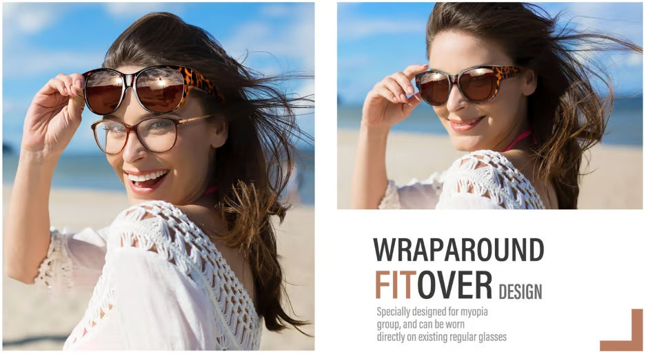 Polarised Round Cat-Eye Sunglasses