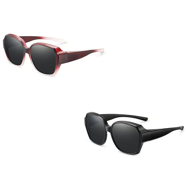 Polarised Round Cat-Eye Sunglasses
