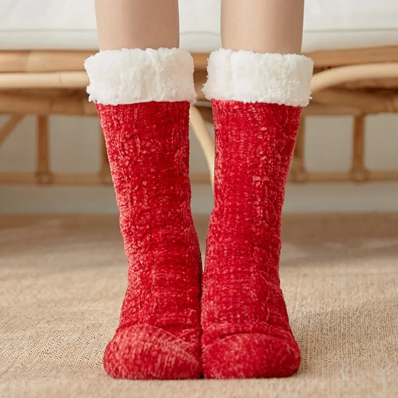Cosy Sherpa-Lined Slipper Socks