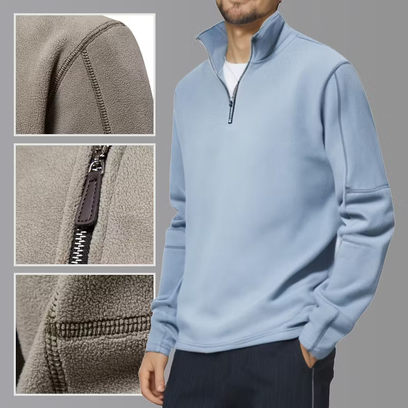 Men's Half Zip Long Sleeve Top