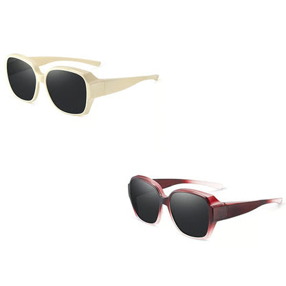 Polarised Round Cat-Eye Sunglasses