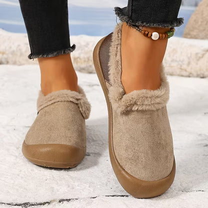 Women's Plush Trim Winter Slippers