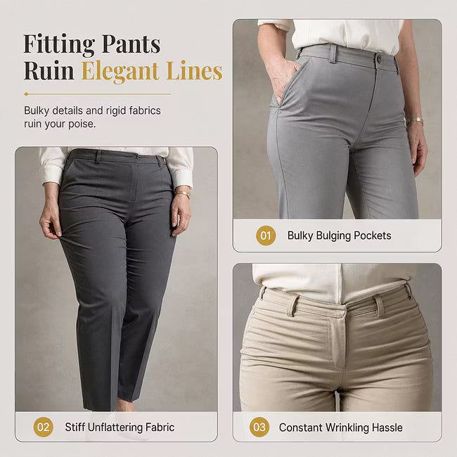 Women's Asymmetric Waist Satin-Look Wide-Leg Trousers