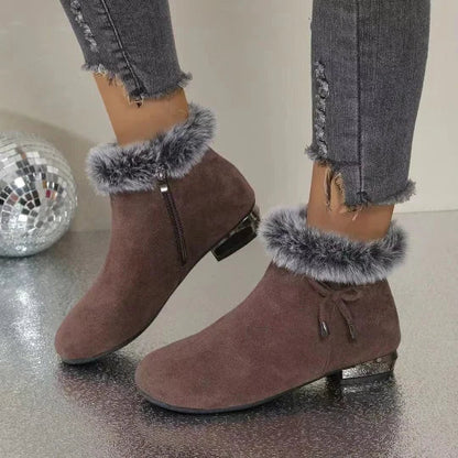 Women's Faux Fur-Lined Winter Ankle Boots