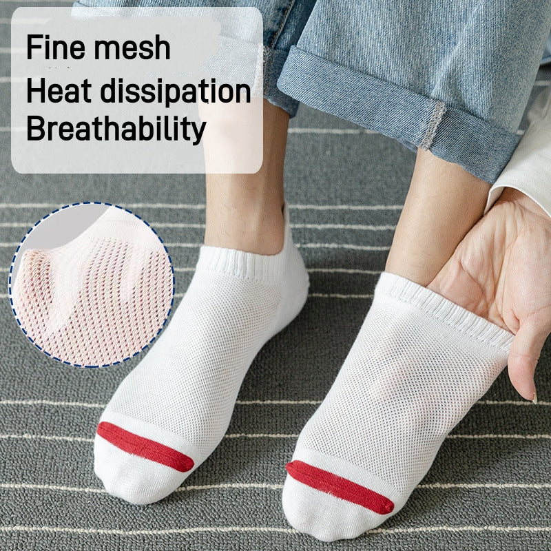 Breathable Mesh Ankle Sports Socks – 6 Pairs