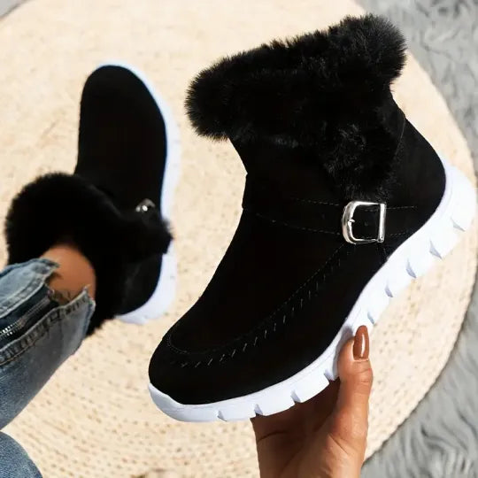 Women's Plush-Lined Platform Winter Boots