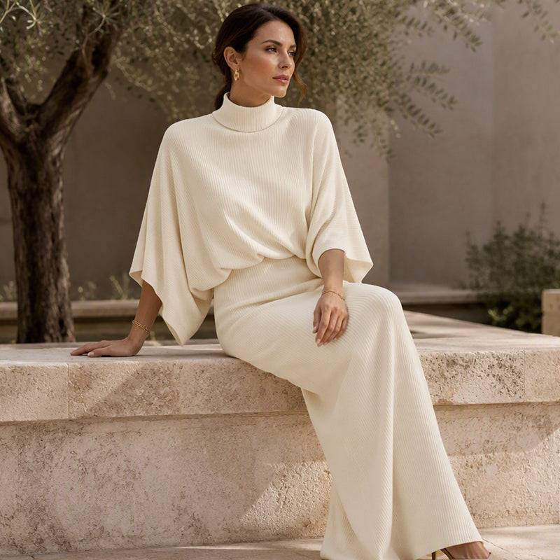 Women's Batwing Top & Maxi Skirt Set