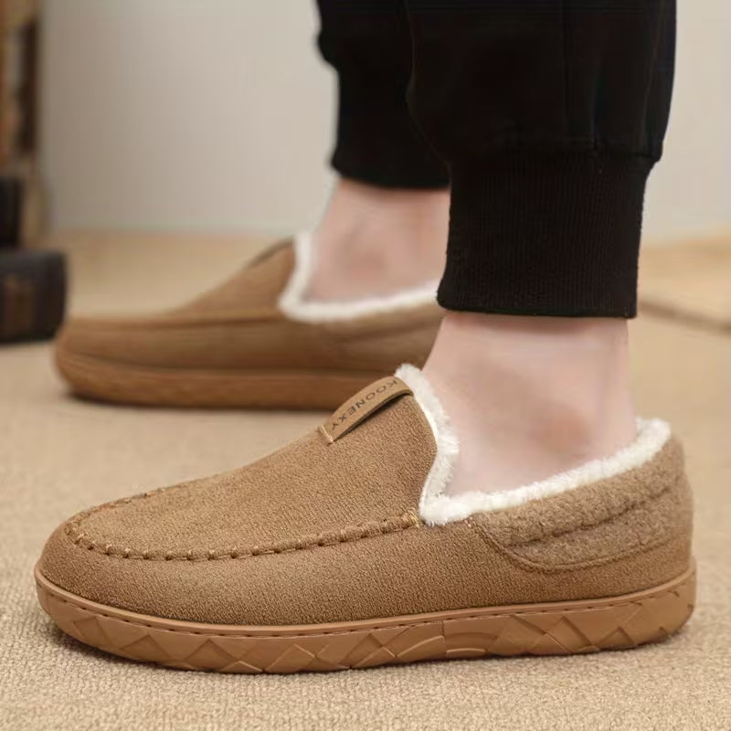 Men's Plush-Lined Slip-On Loafers