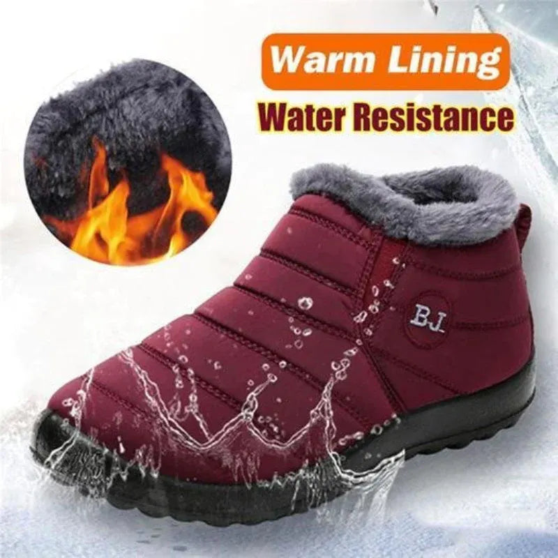 Women's Plush-Lined Winter Ankle Boots