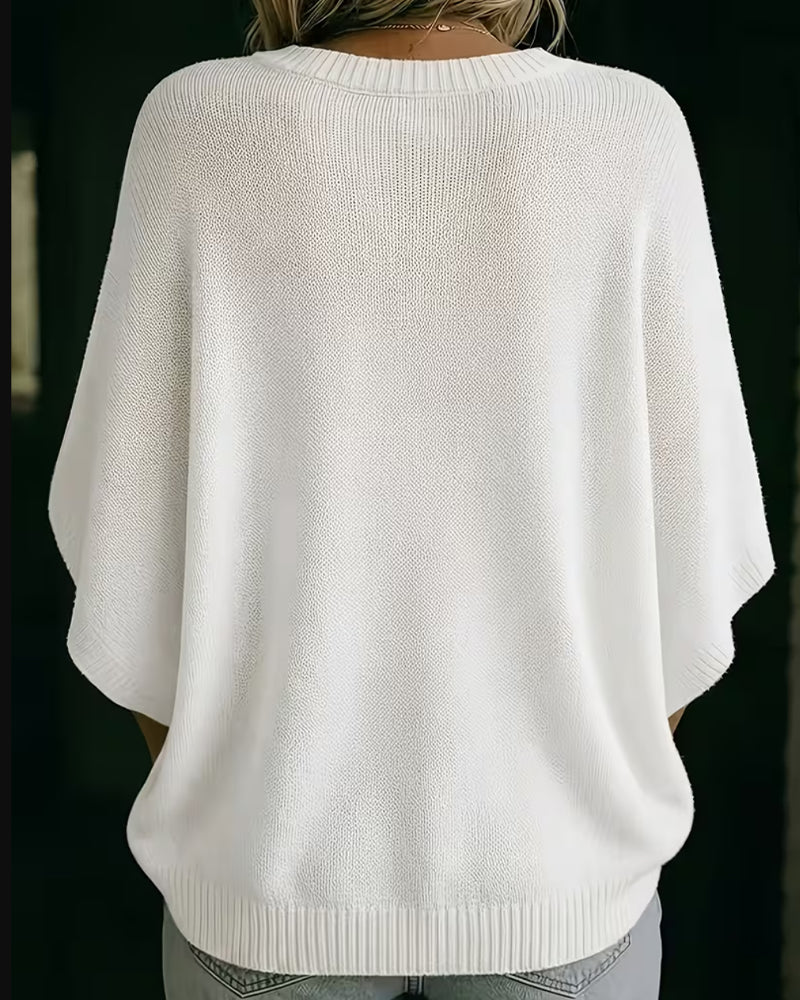 Women's Loose Crew Neck Pullover