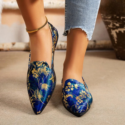 Women's Boho Pointed Toe Flats