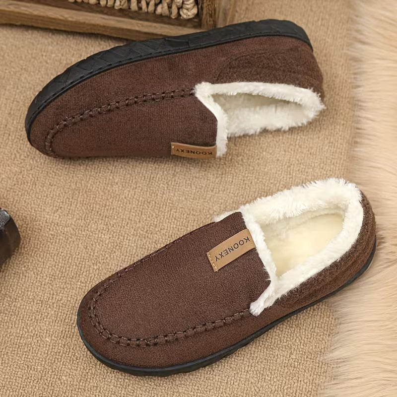 Men's Plush-Lined Slip-On Loafers