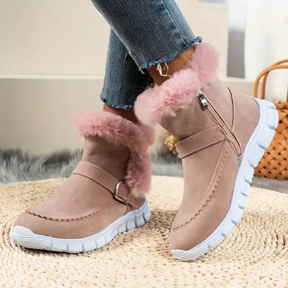 Women's Plush-Lined Platform Winter Boots