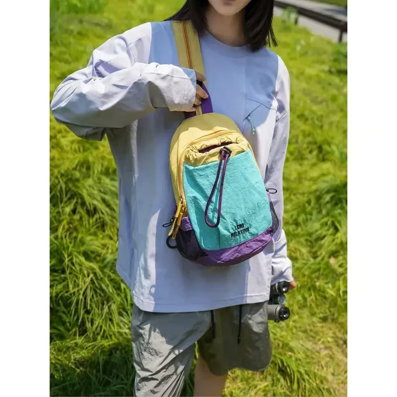 Compact Colour Block Travel Rucksack