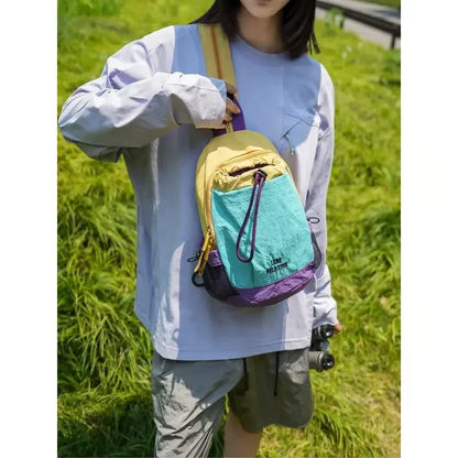 Compact Colour Block Travel Rucksack