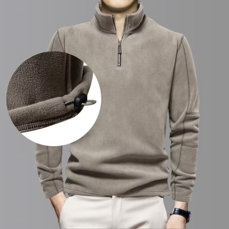 Men's Half Zip Long Sleeve Top