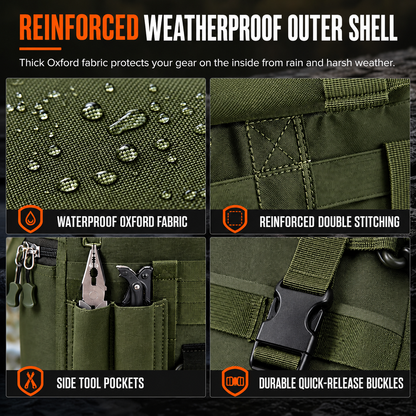 Men's Multi-Compartment Fishing Backpack