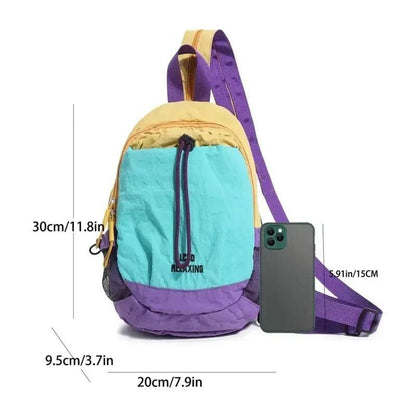 Compact Colour Block Travel Rucksack