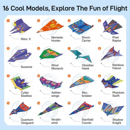 Kids' DIY Paper Aeroplane Folding Kit