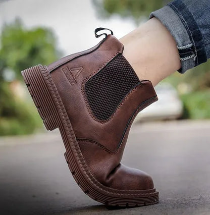 Men's Steel Toe Pull-On Work Boots