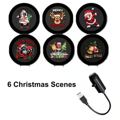 Festive Glow USB Christmas Projector