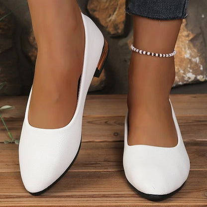 Women's Elegant Low-Heel Slip-On Shoes