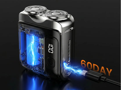 Men's Portable Dual-Head Electric Shaver