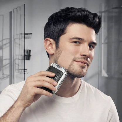 Men's Portable Dual-Head Electric Shaver
